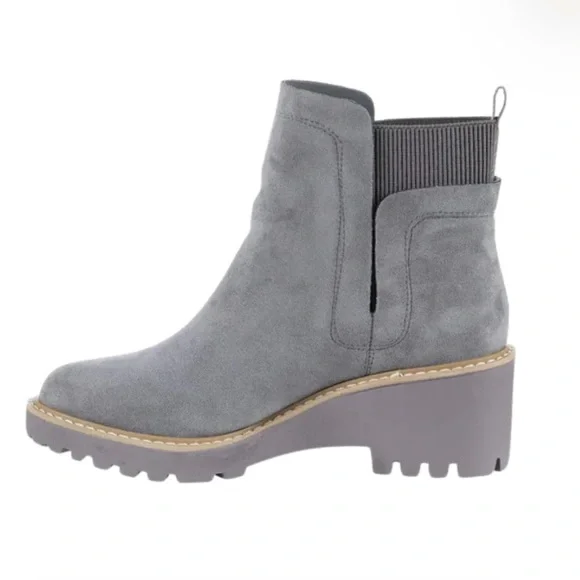 NWT  CORKYS “ Basic “Gray Suede Ankle Boots/ Booties - Picture 3 of 10